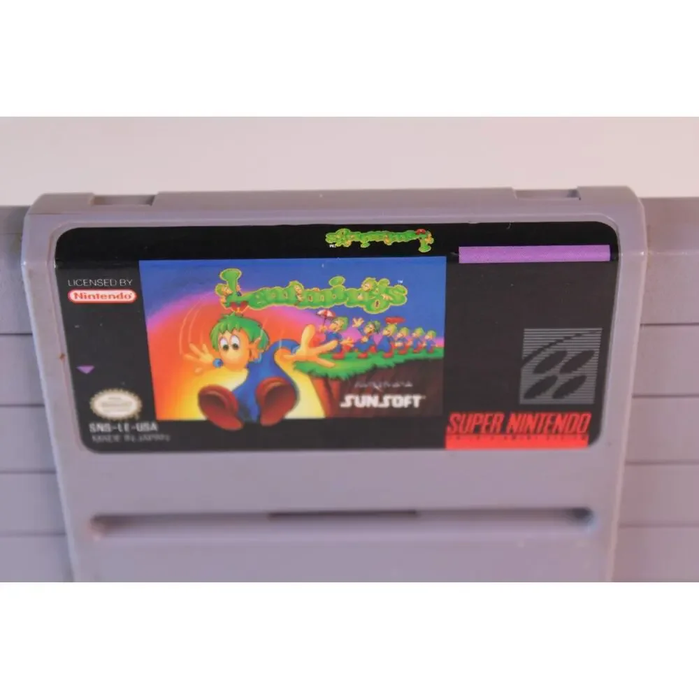 Lemmings (Super Nintendo Entertainment System, 1992) Game Only, Tested/Works